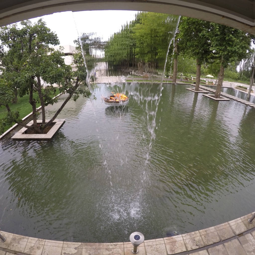 Afarinesh: trees, water and architecture